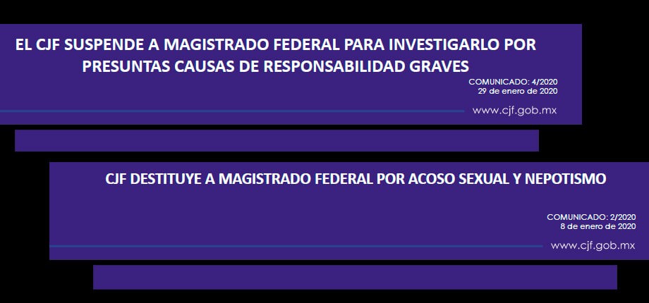 &ldquo;Mi&eacute;rcoles negros&rdquo; en el Consejo de la Judicatura Federal