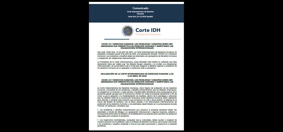 Covid-19 y derechos humanos