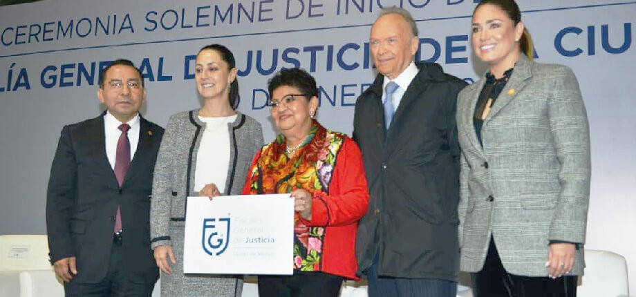 Entra en funciones la Fiscal&iacute;a General de Justicia de la Ciudad de M&eacute;xico